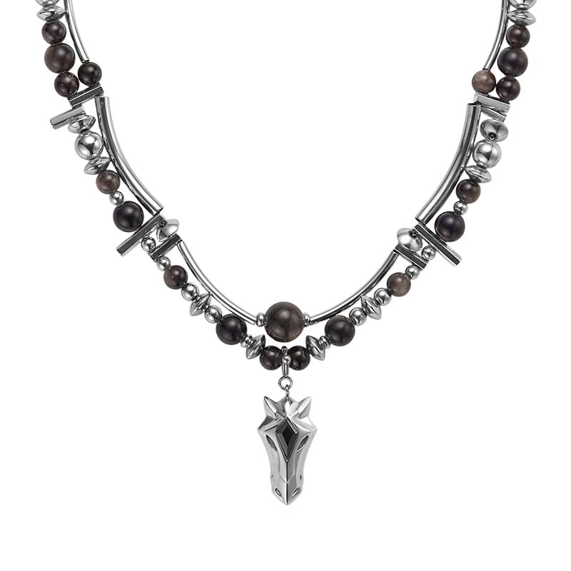 Knight Armor Beaded Necklace