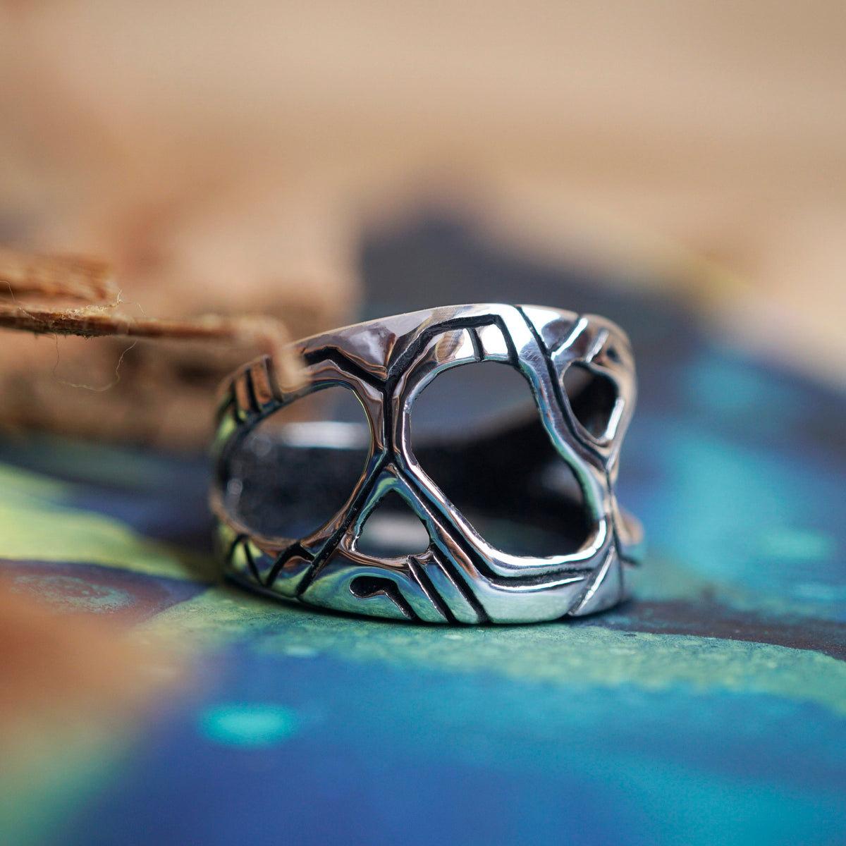 Men's Silver Ring "METEOR"