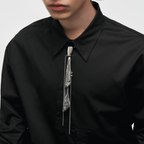 Devil Tie Adjustable Metal Necklace
