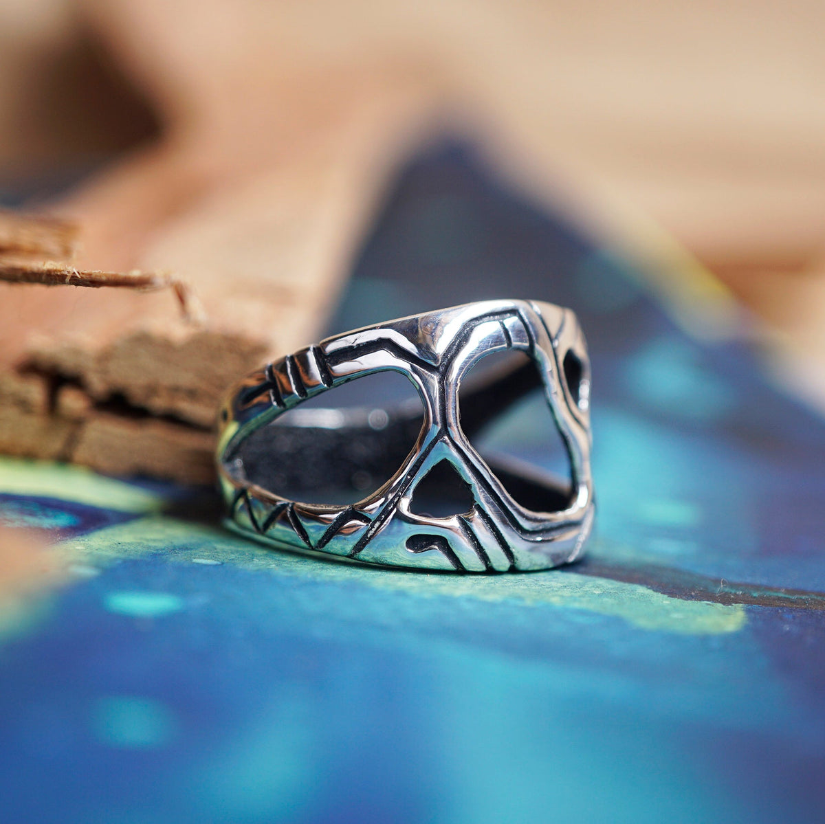 Men's Silver Ring "METEOR"