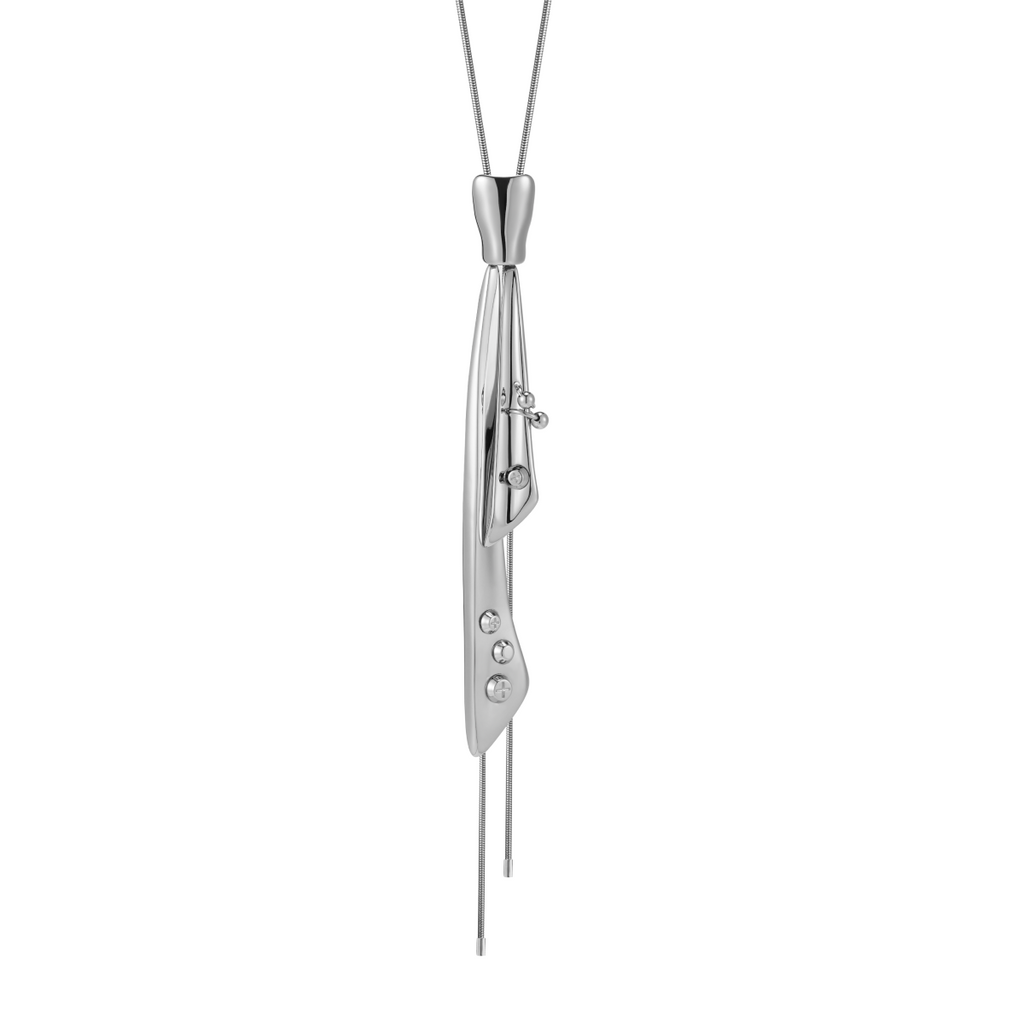 Devil Tie Adjustable Metal Necklace
