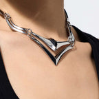 Knight Armor Double-Layer Necklace