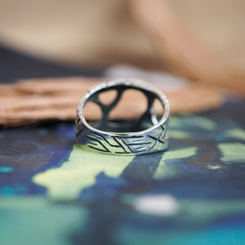 Men's Silver Ring "METEOR"