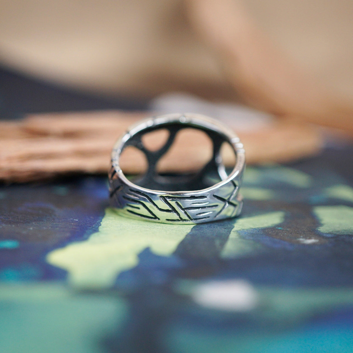 Men's Silver Ring "METEOR"