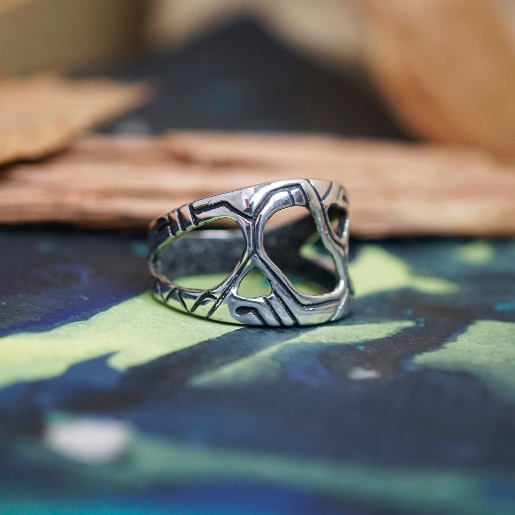 Men's Silver Ring "METEOR"