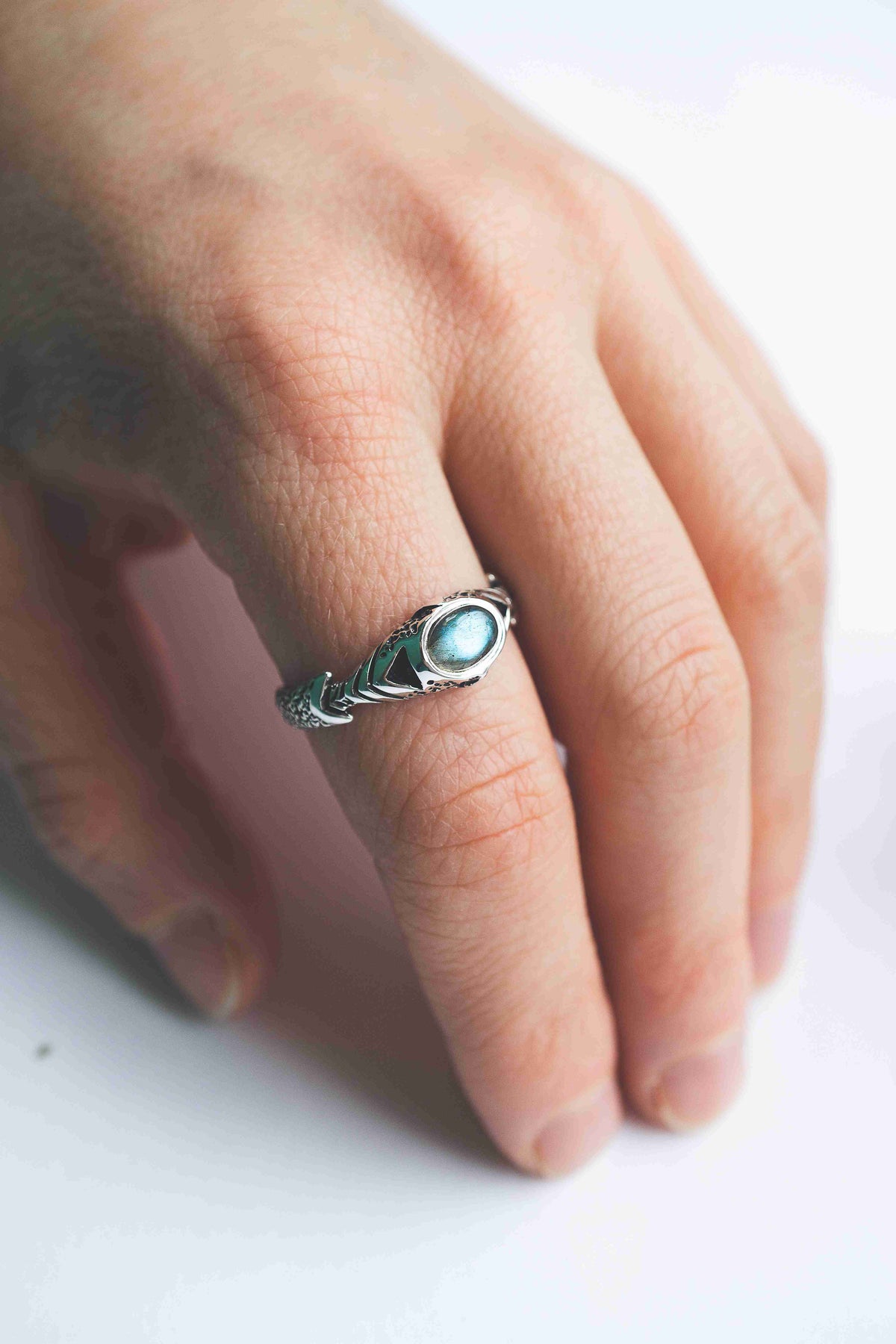 ARGO | Men's Labradorite Cyberpunk Ring