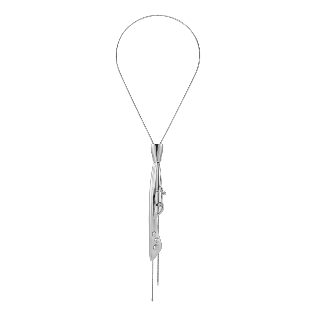 Devil Tie Adjustable Metal Necklace