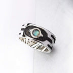 ARCTUR | Men's Silver Labradorite Ring