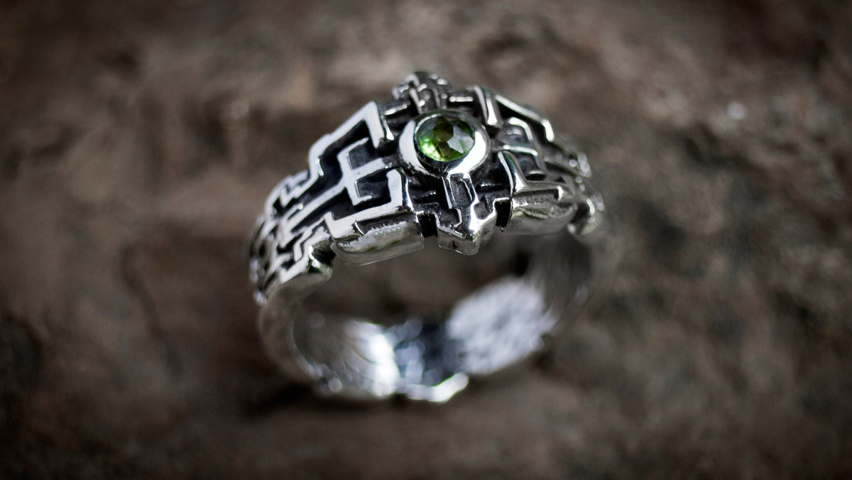 Geometric Engagement Ring for Men