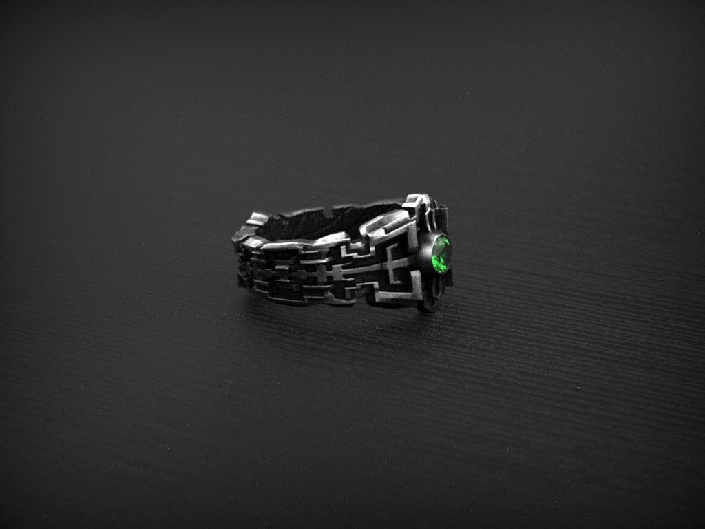 Geometric Engagement Ring for Men