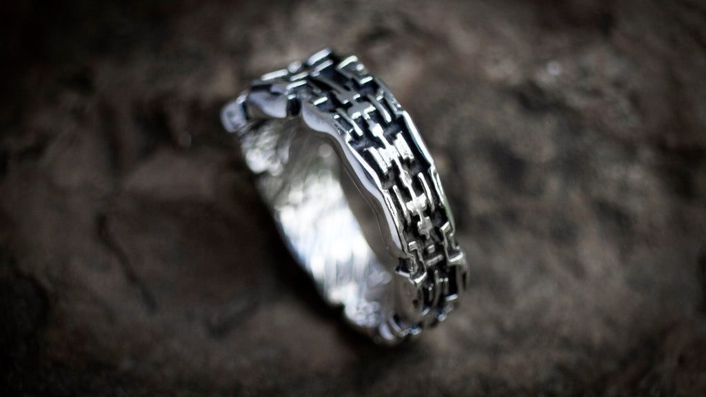 Geometric Engagement Ring for Men
