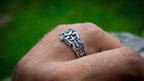 Geometric Engagement Ring for Men