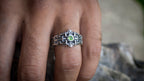 Geometric Engagement Ring for Men