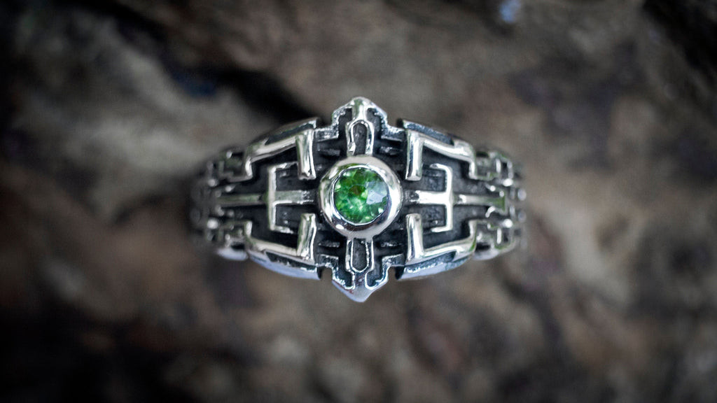 Geometric Engagement Ring for Men