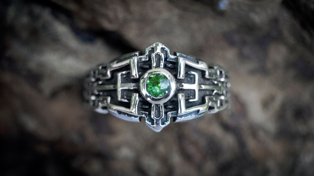 Geometric Engagement Ring for Men