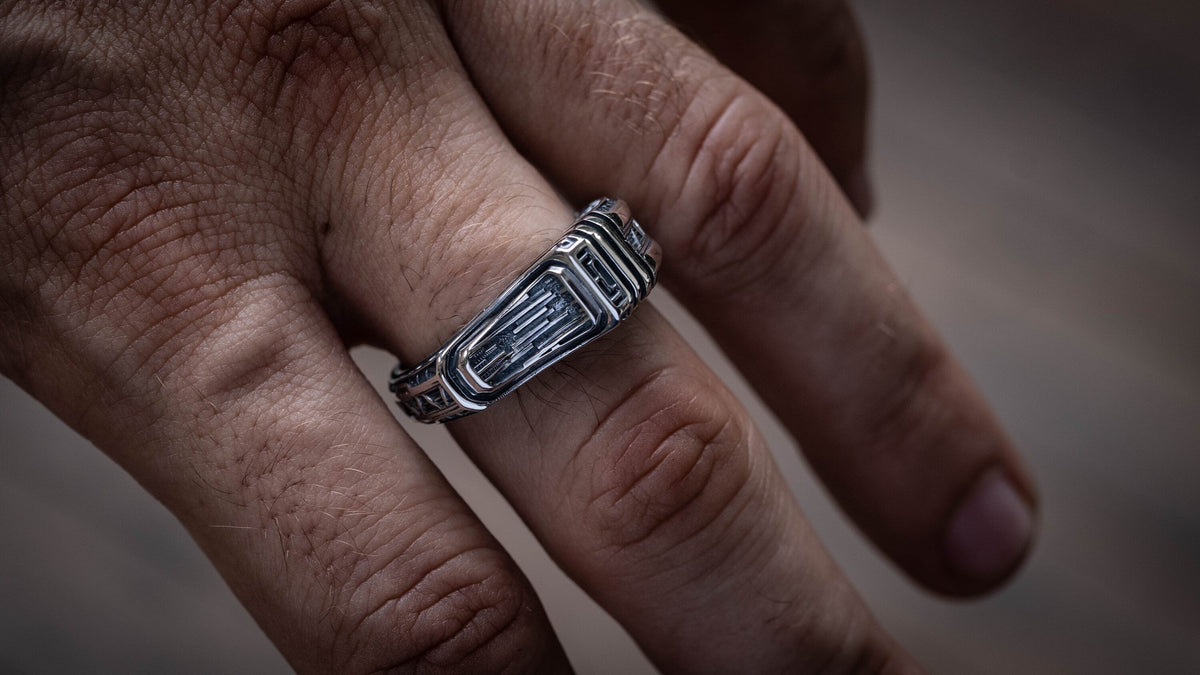 Geometric Men's Ring