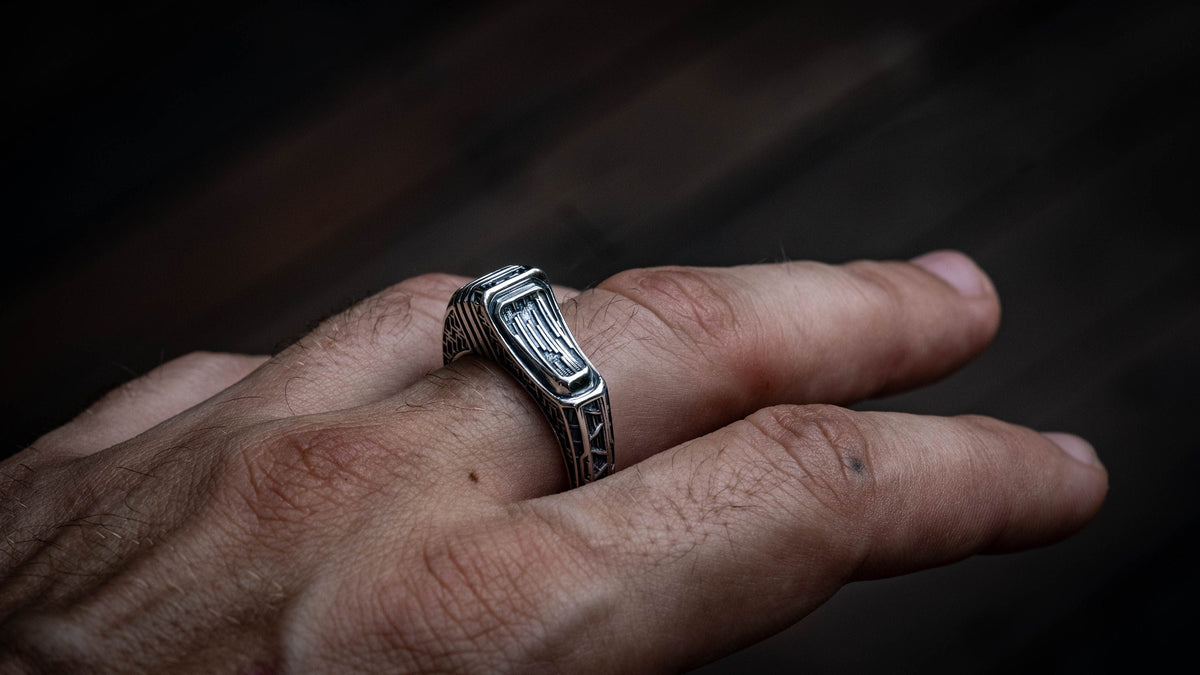 Geometric Men's Ring