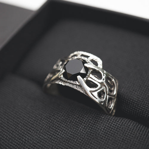 INTERFLOW | Black Onyx Men's Ring