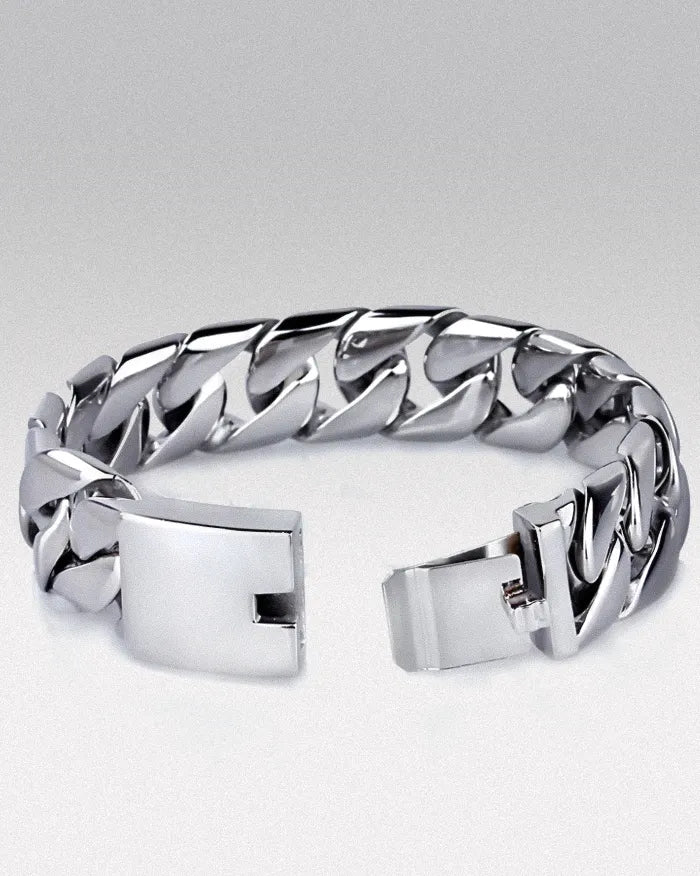 Polished Stainless Steel Bracelet "Nexa"